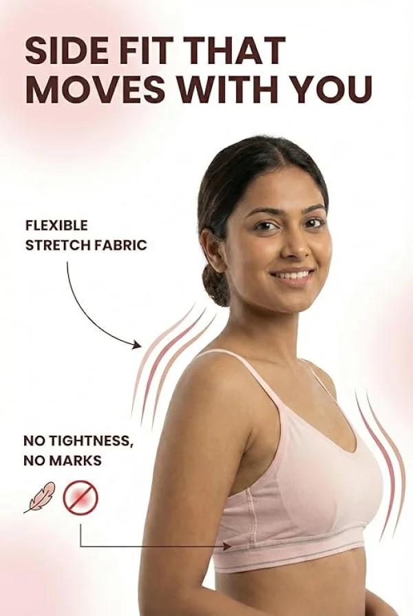 Dressably Bralette for Women & Teen Girls | Cotton Stretch, Lightweight, Perfect for Daily Use | Assorted Colours | Pack of 2, 3 & 4